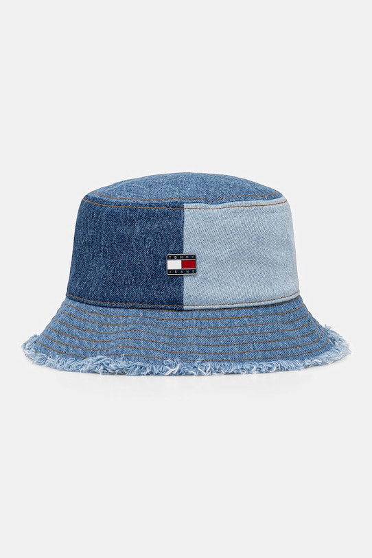 Tommy Jeans kapelusz bucket damski jeansowy niebieski AW0AW18363