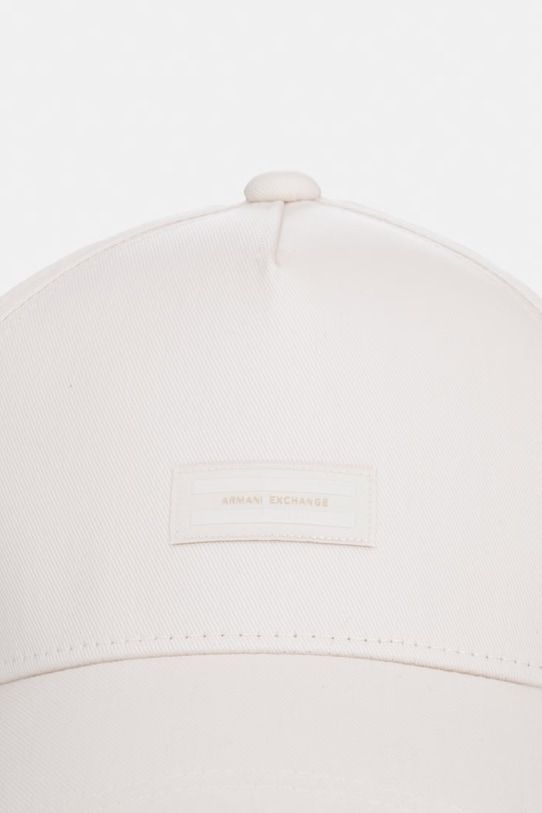 Armani Exchange czapka z daszkiem bawełniana XW002370.AF15502 beżowy SS26