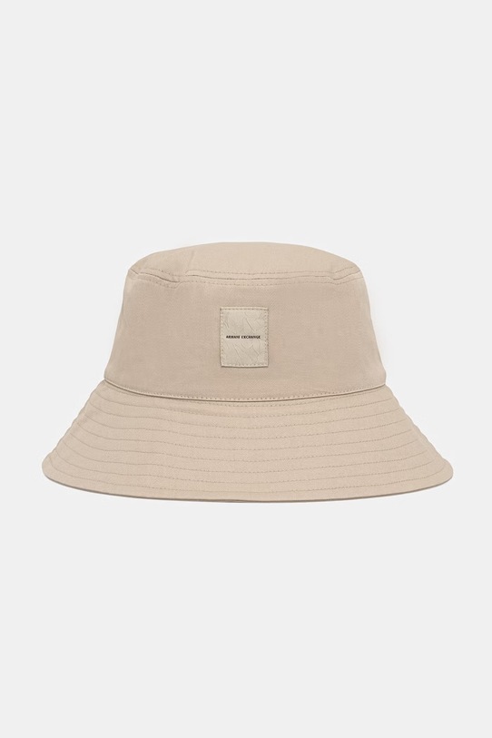 Armani Exchange Bucket klobuk ženski bombažni bež XW002387.AF15502