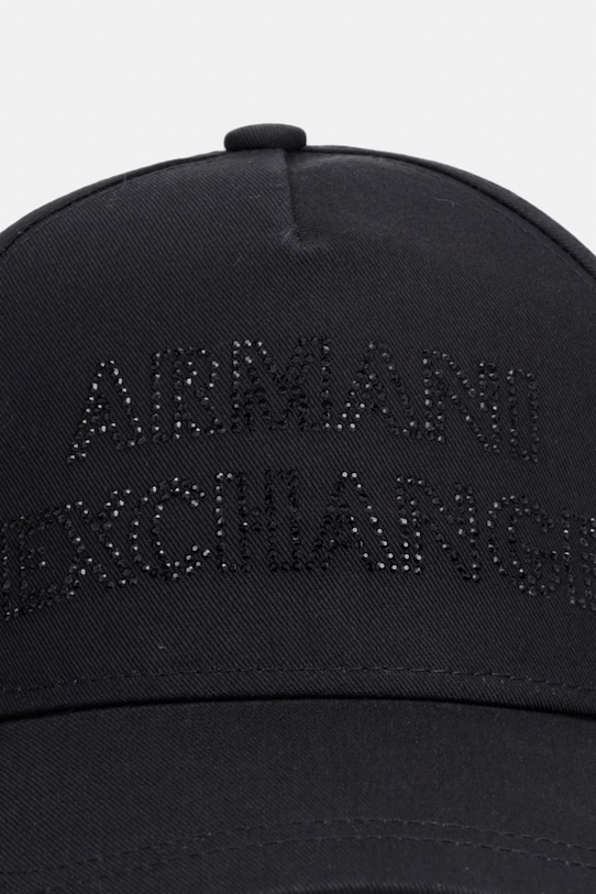 Dámska bavlnená šiltovka Armani Exchange XW002847.AF15502 čierna SS26