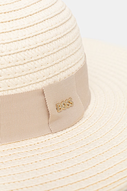 BOSS kapelusz damski 50560380 beżowy SS26