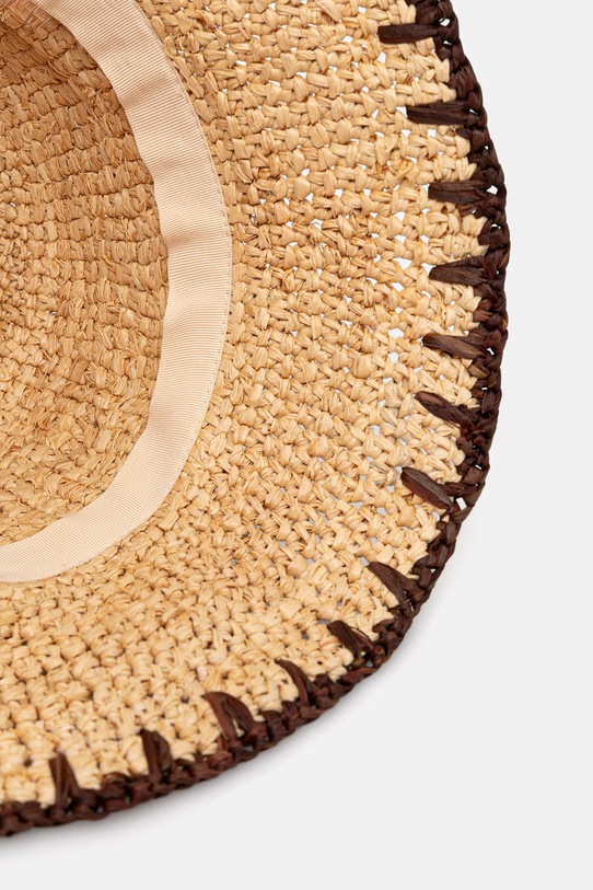 BOSS šešir za žene pleteni bež 50562247