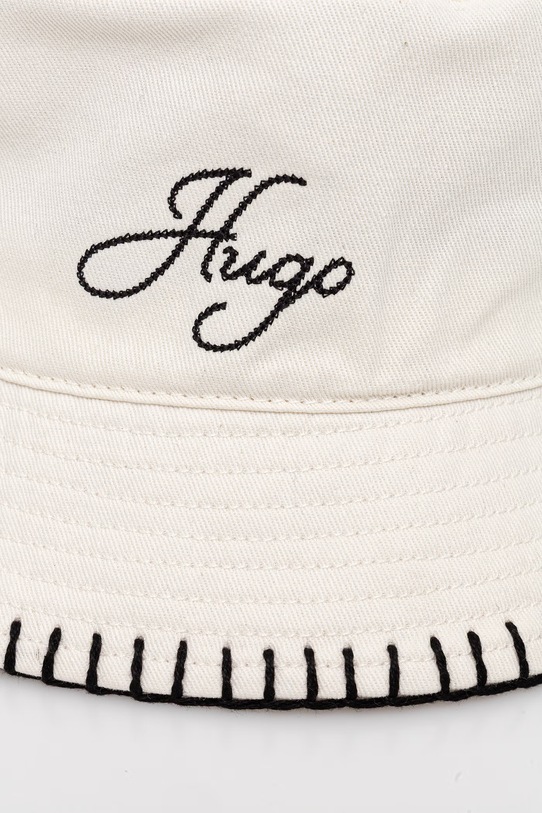 HUGO klobúk dámsky bavlnený Bayla-SB 50561324 béžová SS26