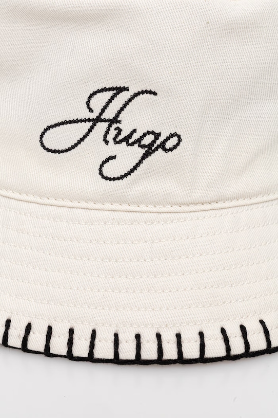 HUGO klobúk dámsky bavlnený Bayla-SB 50561324 béžová SS26