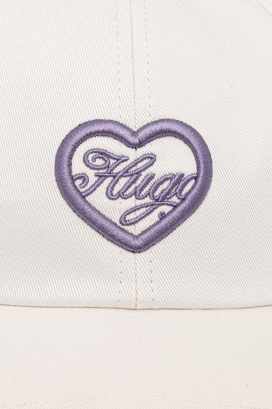 Dámska bavlnená šiltovka HUGO Blue Astryd-EM 50562465 béžová SS26