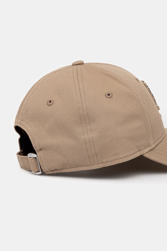 New Era czapka z daszkiem bawełniana ANIMAL INFILL 9FORTY® beżowy 60771742