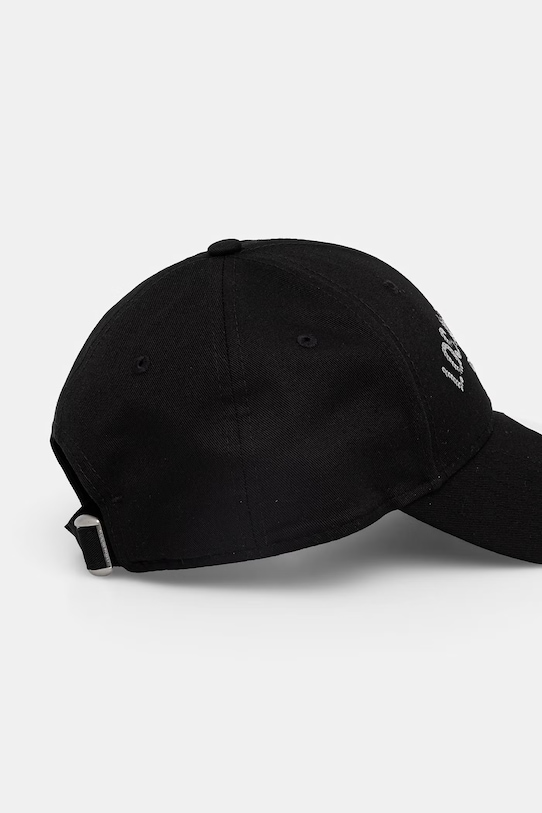 Akcesoria New Era czapka z daszkiem bawełniana SEQUIN WORDMARK 9FORTY® 60771754 czarny