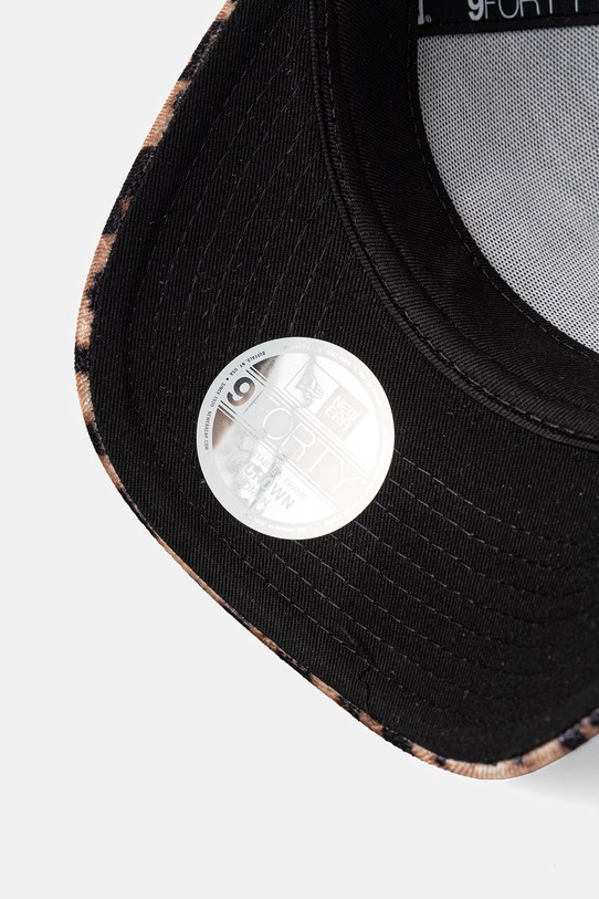 New Era czapka z daszkiem LEOPARD MC AF TRUCKER czarny 60771767