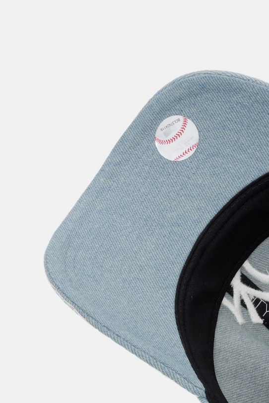 New Era czapka z daszkiem bawełniana DENIM STITCH 9TWENTY® niebieski 60771756