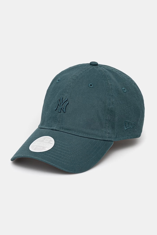 New Era czapka z daszkiem bawełniana WASHED MINI 9TWENTY® bawełna zielony 60771748