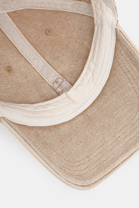 Anine Bing JEREMY BASEBALL CAP - BUTTER YELLOW czapka bejsbolówka bawełniana damska beżowy A.12.11962.YLW31