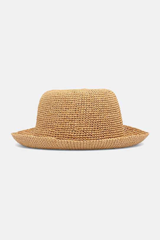 Karl Lagerfeld kapelusz słomkowy damski K/AUTOGRAPH B2W33025 beżowy SS26