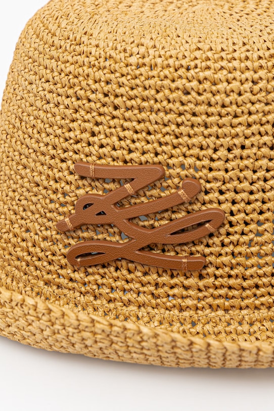 Akcesoria Karl Lagerfeld kapelusz słomkowy damski K/AUTOGRAPH B2W33025 beżowy