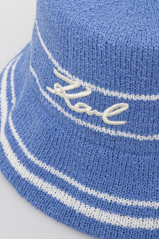 Akcesoria Karl Lagerfeld kapelusz damski K/SIGNATURE B2W46078 niebieski