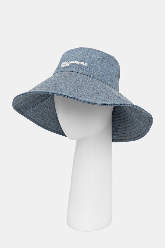 Τζιν καπέλο Karl Lagerfeld Jeans απλικέ μπλε B2W33004
