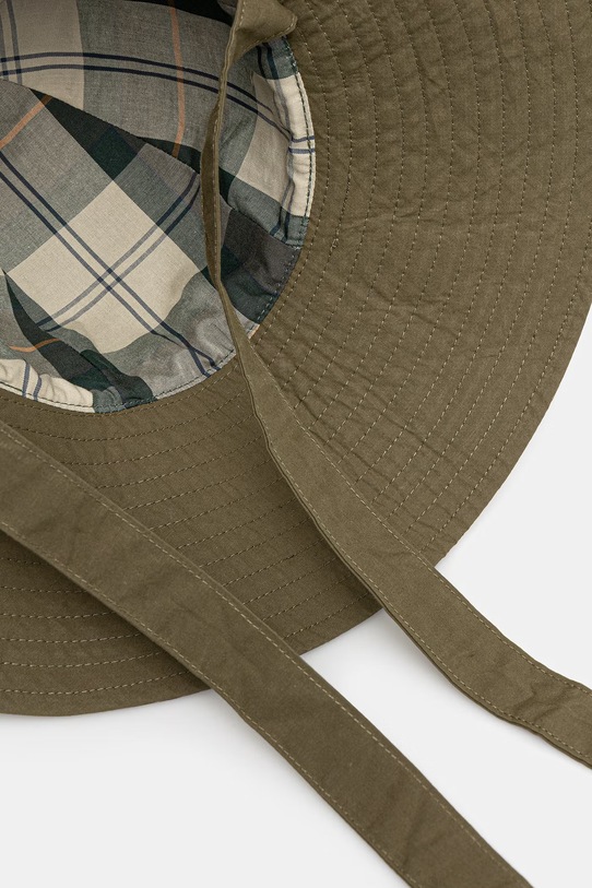 Barbour bucket hat bawełniany damski LHA0621SG71 zielony