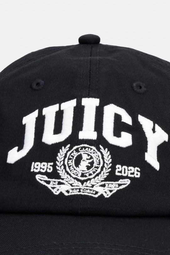 Juicy Couture czapka z daszkiem damska bawełniana CREST CAP JCAWH126708 czarny SS26
