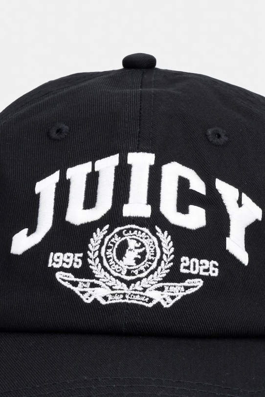Juicy Couture czapka z daszkiem damska bawełniana CREST CAP JCAWH126708 czarny SS26