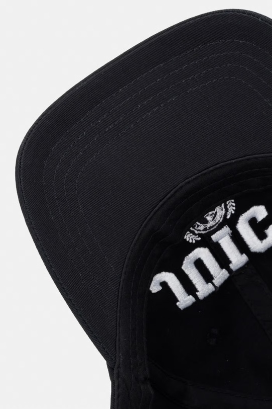 Juicy Couture czapka z daszkiem damska bawełniana CREST CAP czarny JCAWH126708