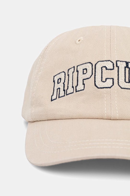 Rip Curl czapka z daszkiem damska bawełniana CAMPUS CAP 077WHE beżowy SS26