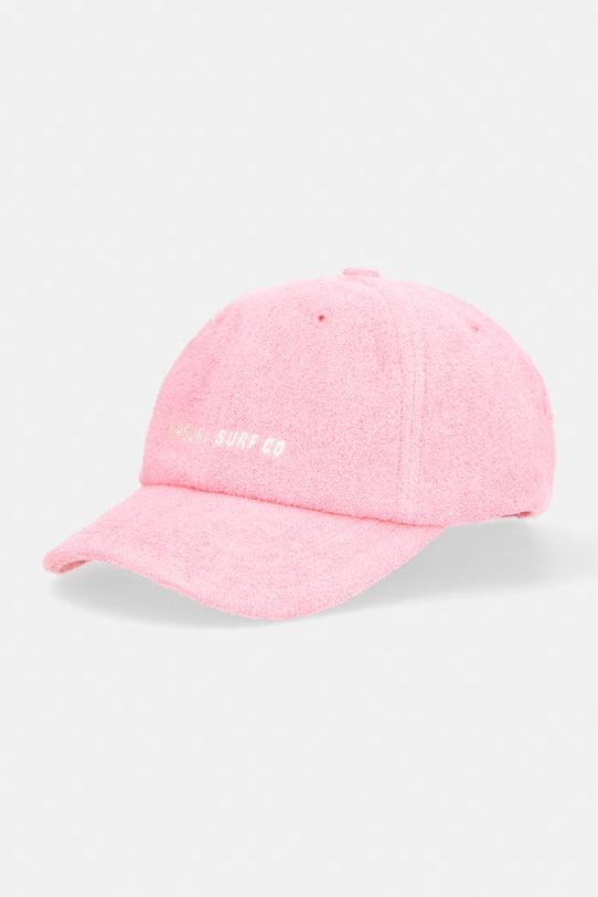 Rip Curl czapka z daszkiem damska bawełniana MIXED TERRY różowy 07FWHE