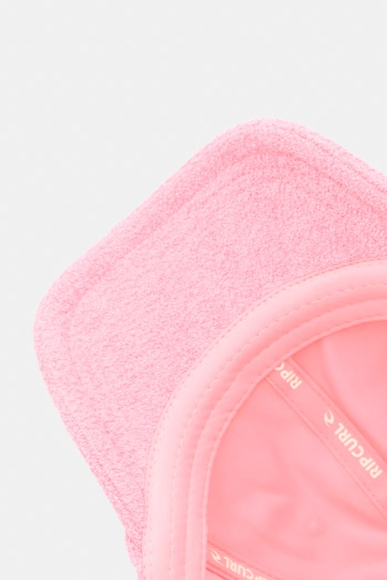 Rip Curl czapka z daszkiem damska bawełniana MIXED TERRY różowy 07FWHE