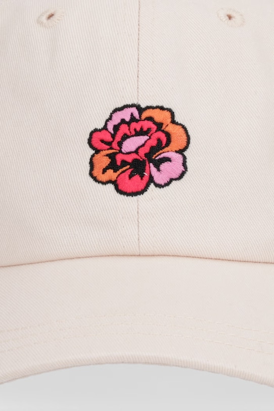 Rip Curl czapka z daszkiem damska bawełniana CARIOCA 07QWHE beżowy SS26