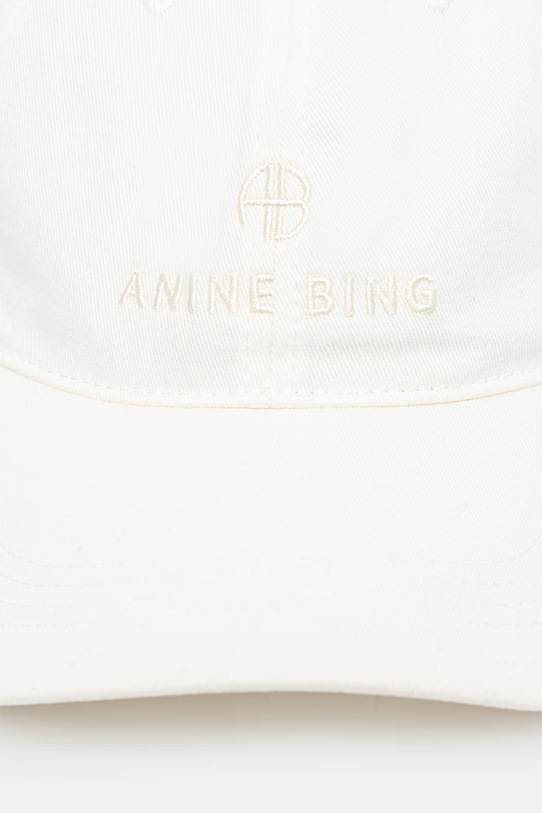 Anine Bing Jeremy czapka bejsbolowa bawełniana damska A.12.9084. beżowy SS26