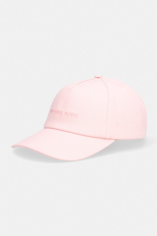 MICHAEL Michael Kors czapka z daszkiem damska bawełniana różowy 29MKWC558509