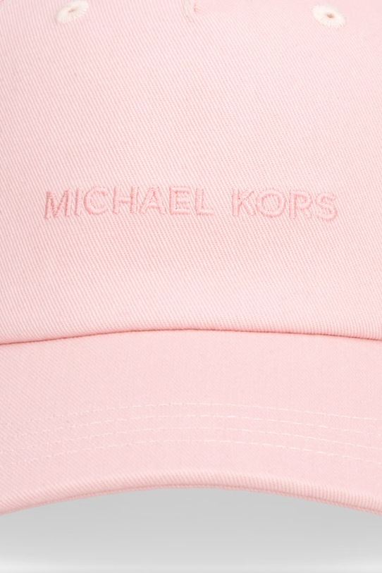 MICHAEL Michael Kors czapka z daszkiem damska bawełniana 29MKWC558509 różowy SS26