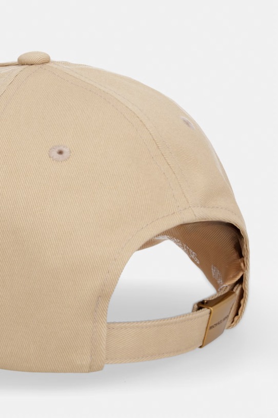 Akcesoria MICHAEL Michael Kors czapka z daszkiem damska bawełniana 29MKWC558509 beżowy