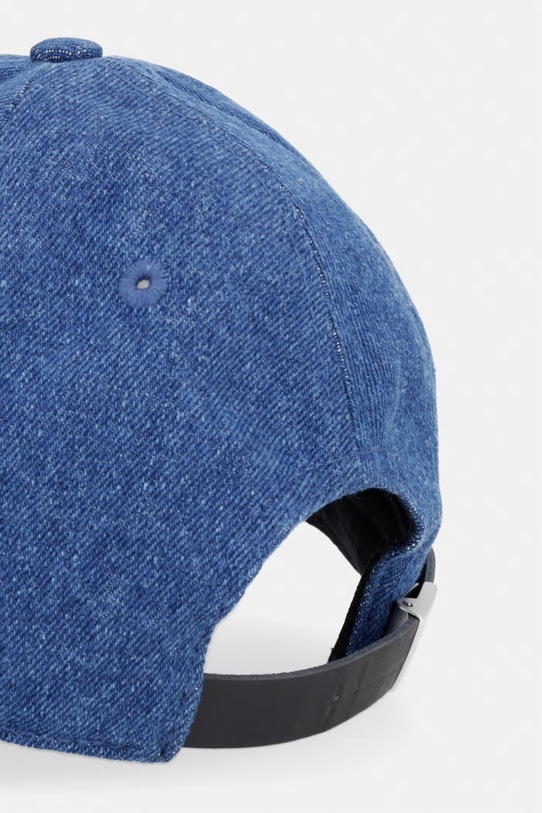 Akcesoria AllSaints czapka z daszkiem damska jeansowa 29W215XE niebieski