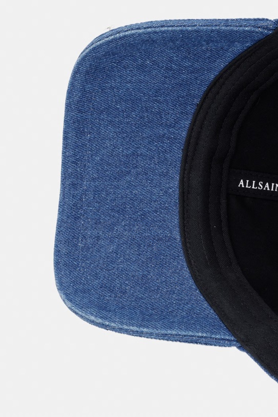 AllSaints czapka z daszkiem damska jeansowa niebieski 29W215XE