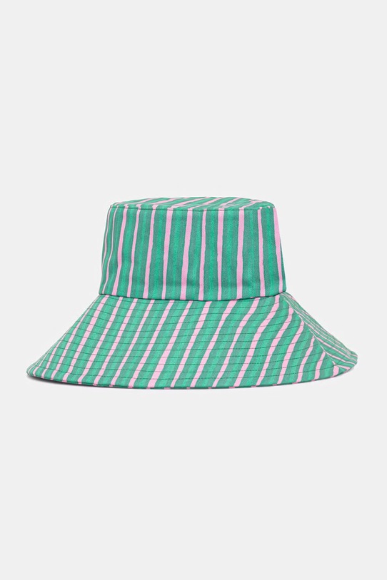 Marimekko kapelusz damski bawełniany turkusowy 095597