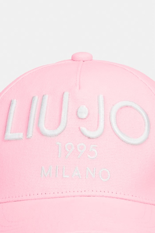 Liu Jo Czapka z daszkiem damska bawełniana VA6206.T9555 różowy SS26