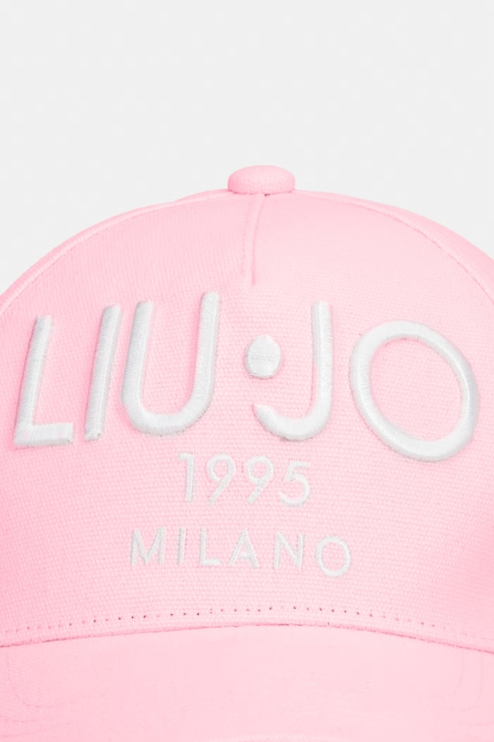 Liu Jo Czapka z daszkiem damska bawełniana VA6206.T9555 różowy SS26