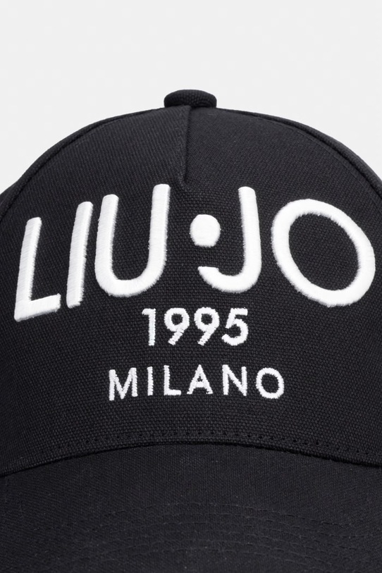 Liu Jo czapka z daszkiem damska bawełniana VA6206.T9555 czarny SS26