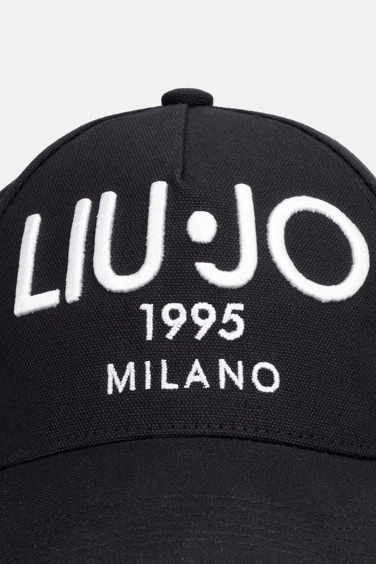 Liu Jo czapka z daszkiem damska bawełniana VA6206.T9555 czarny SS26