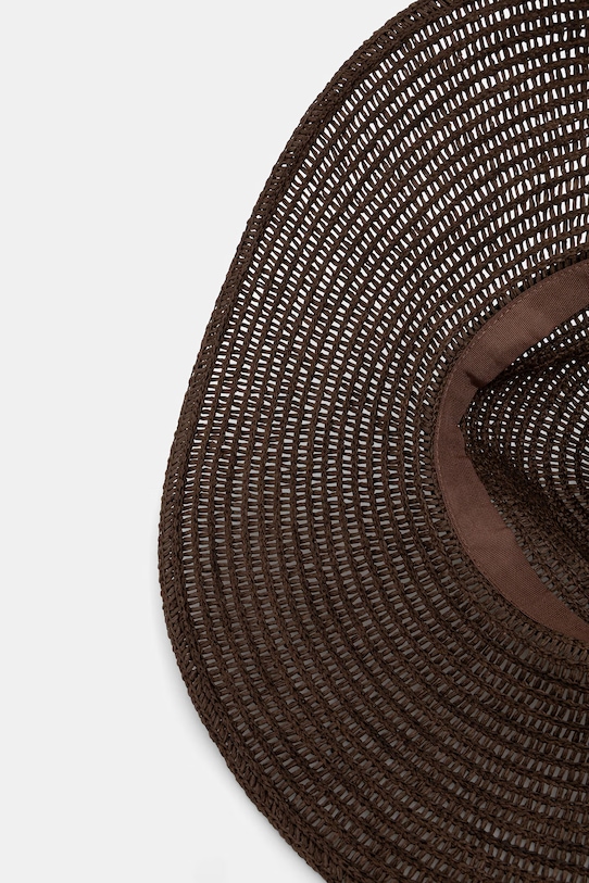 Liu Jo klobúk so širokým okrajom dámsky hnedá VA6209.T9437