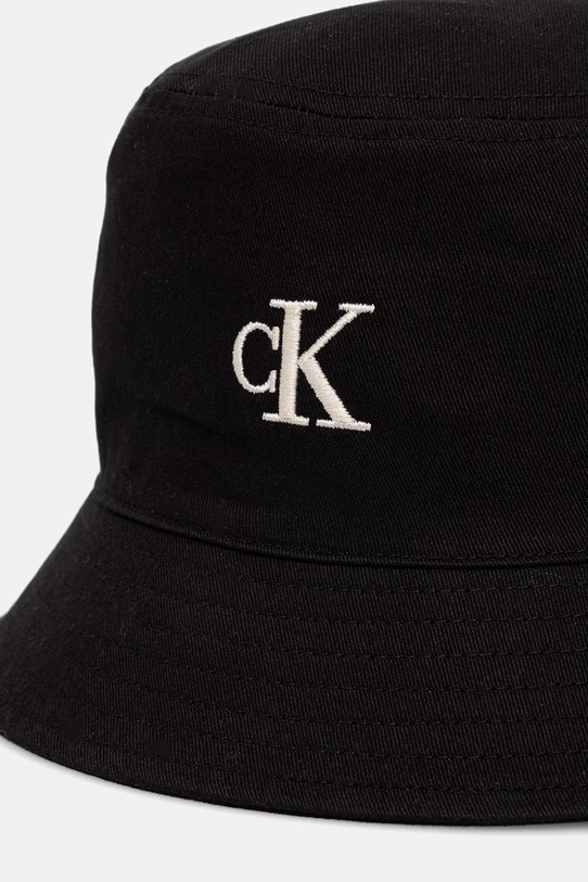 Calvin Klein pălărie tip bucket pentru femei, din bumbac LV04F5101G negru SS26