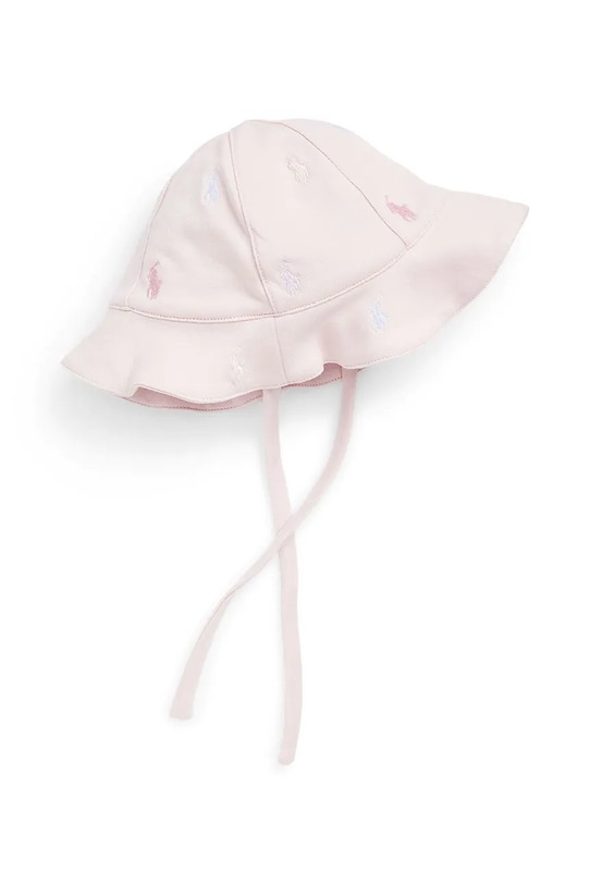 Polo Ralph Lauren kapelusz bawełniany dziecięcy 310876688001 różowy SS26