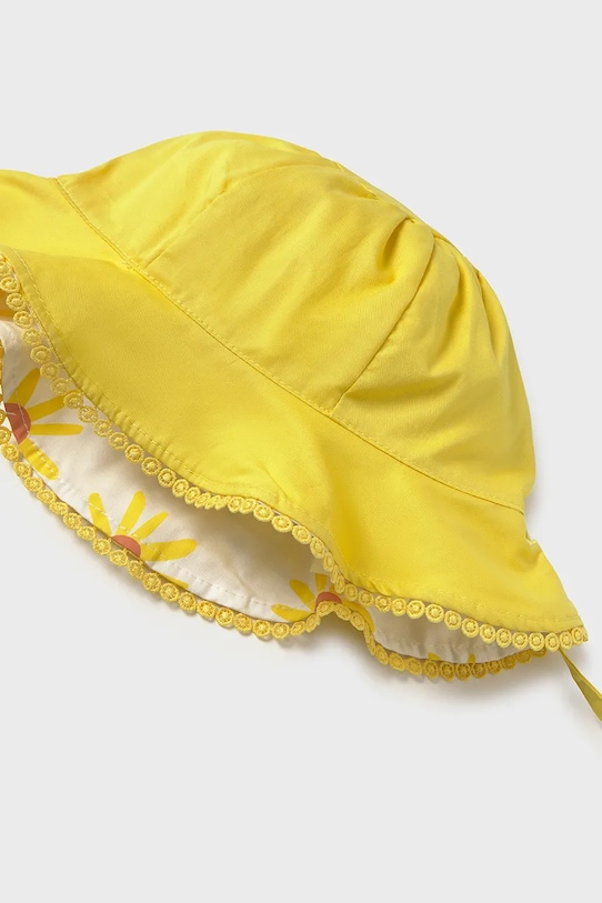 Κοριτσίστικα Αναστρέψιμο βαμβακερό παιδικό καπέλο Mayoral 10144.4K.Baby.PPY2 κίτρινο