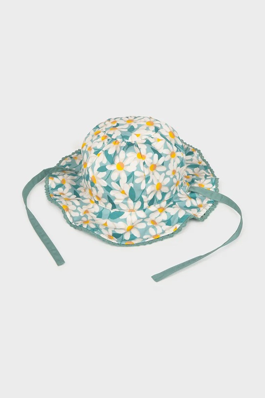 Mayoral kapelusz dwustronny bawełniany dziecięcy bawełna turkusowy 10144.4K.Baby.PPY2