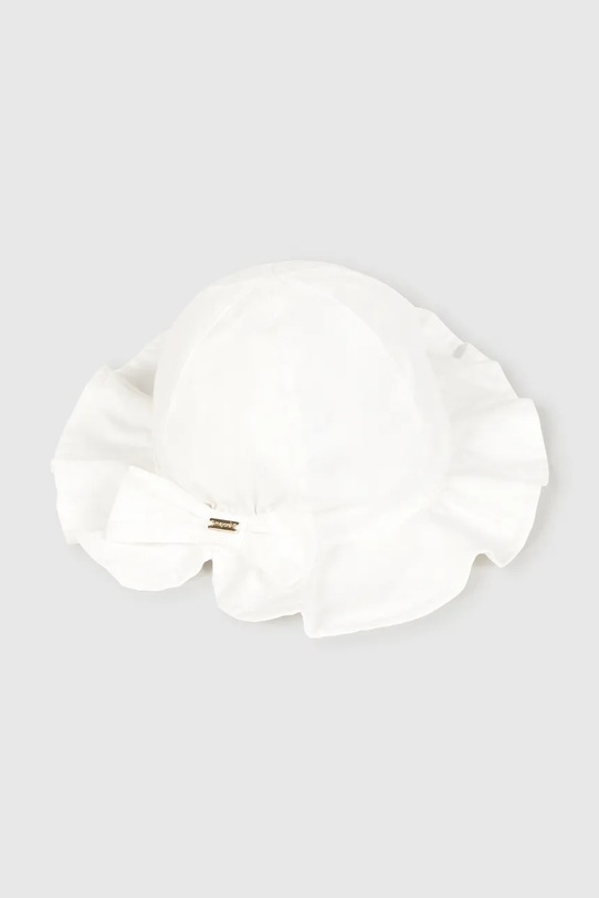 Mayoral pălărie din bumbac pentru copii bumbac alb 10145.4P.Baby.PPY2
