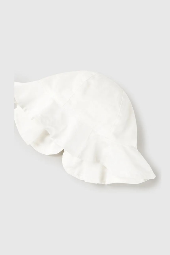 Mayoral pălărie din bumbac pentru copii 10145.4P.Baby.PPY2 alb SS26
