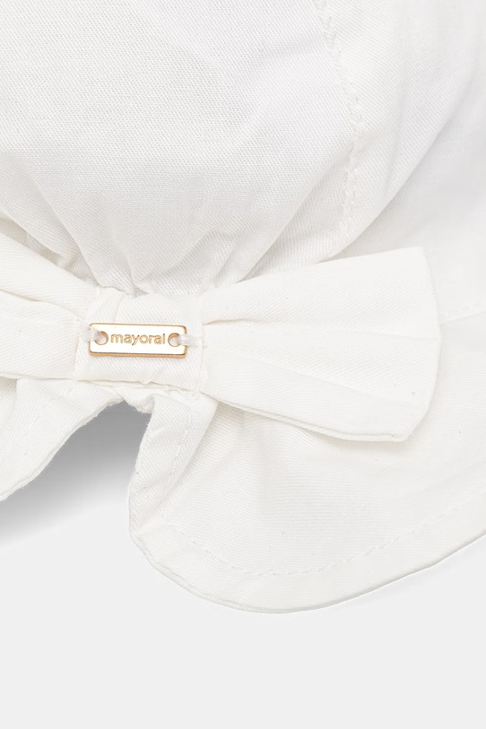 Девочка Детская хлопковая шляпа Mayoral 10145.4P.Baby.PPY2 белый