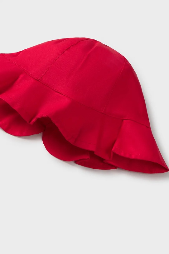 Mayoral kapelusz bawełniany dziecięcy 10145.4P.Baby.PPY2 czerwony SS26