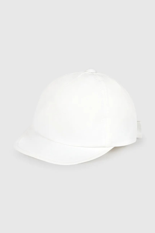 Mayoral czapka z daszkiem bawełniana dziecięca aplikacja biały 10150.4F.Baby.PPY2