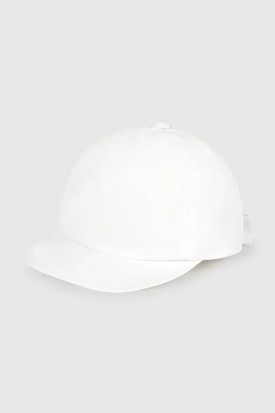 Mayoral czapka z daszkiem bawełniana dziecięca aplikacja biały 10150.4F.Baby.PPY2