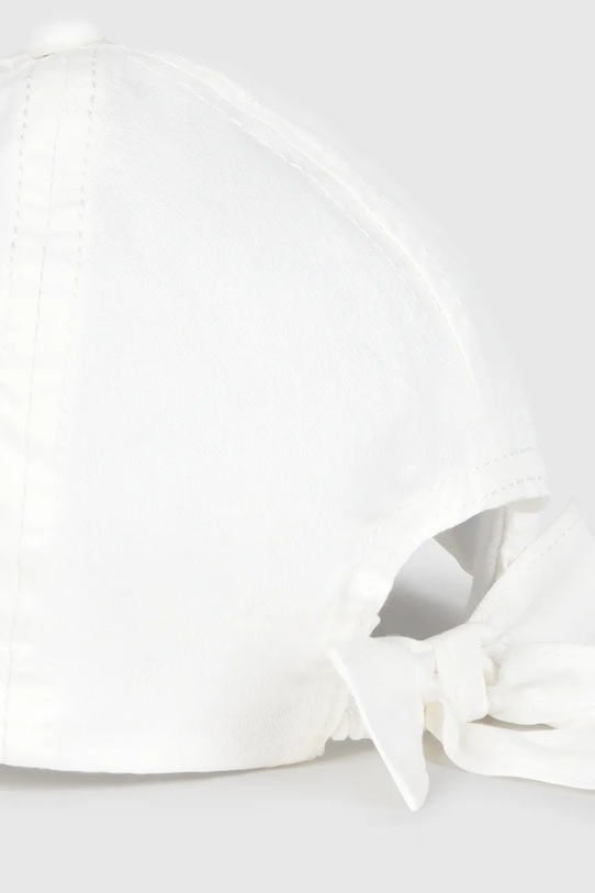 Mayoral czapka z daszkiem bawełniana dziecięca 10150.4F.Baby.PPY2 biały SS26